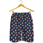 Cute Wizard Pattern Print Men's Shorts