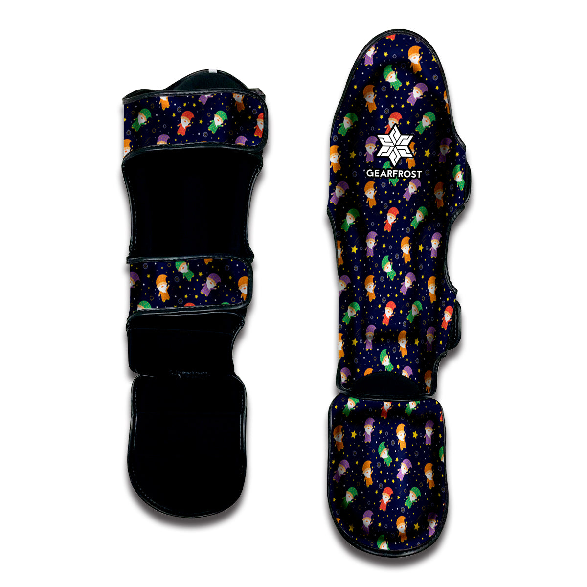 Cute Wizard Pattern Print Muay Thai Shin Guard