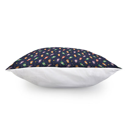 Cute Wizard Pattern Print Pillow Cover