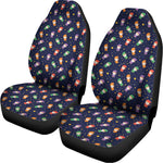 Cute Wizard Pattern Print Universal Fit Car Seat Covers