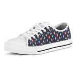 Cute Wizard Pattern Print White Low Top Shoes