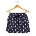 Cute Wizard Pattern Print Women's Shorts