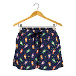 Cute Wizard Pattern Print Women's Shorts
