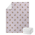 Cute Yorkshire Terrier Pattern Print Blanket