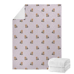 Cute Yorkshire Terrier Pattern Print Blanket