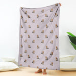 Cute Yorkshire Terrier Pattern Print Blanket