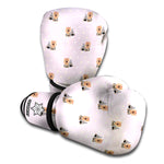Cute Yorkshire Terrier Pattern Print Boxing Gloves