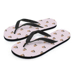 Cute Yorkshire Terrier Pattern Print Flip Flops
