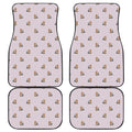 Cute Yorkshire Terrier Pattern Print Front and Back Car Floor Mats