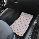 Cute Yorkshire Terrier Pattern Print Front and Back Car Floor Mats