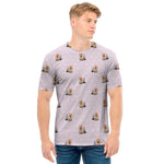 Cute Yorkshire Terrier Pattern Print Men's T-Shirt