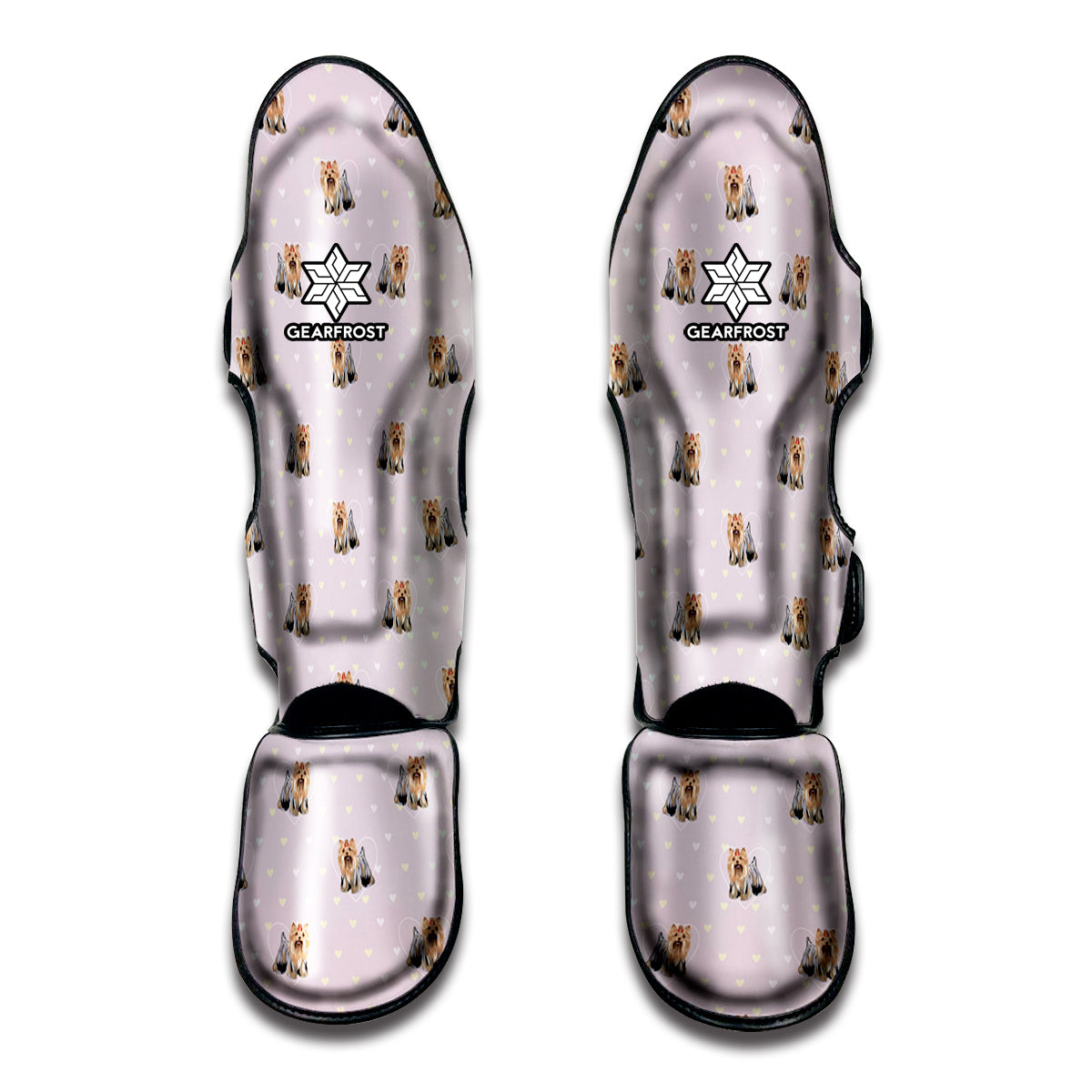 Cute Yorkshire Terrier Pattern Print Muay Thai Shin Guard