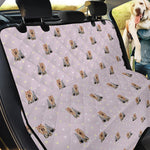 Cute Yorkshire Terrier Pattern Print Pet Car Back Seat Cover