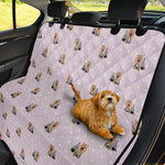 Cute Yorkshire Terrier Pattern Print Pet Car Back Seat Cover