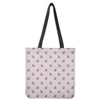 Cute Yorkshire Terrier Pattern Print Tote Bag