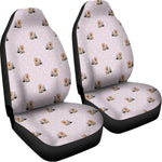 Cute Yorkshire Terrier Pattern Print Universal Fit Car Seat Covers