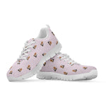Cute Yorkshire Terrier Pattern Print White Sneakers