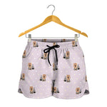 Cute Yorkshire Terrier Pattern Print Women's Shorts