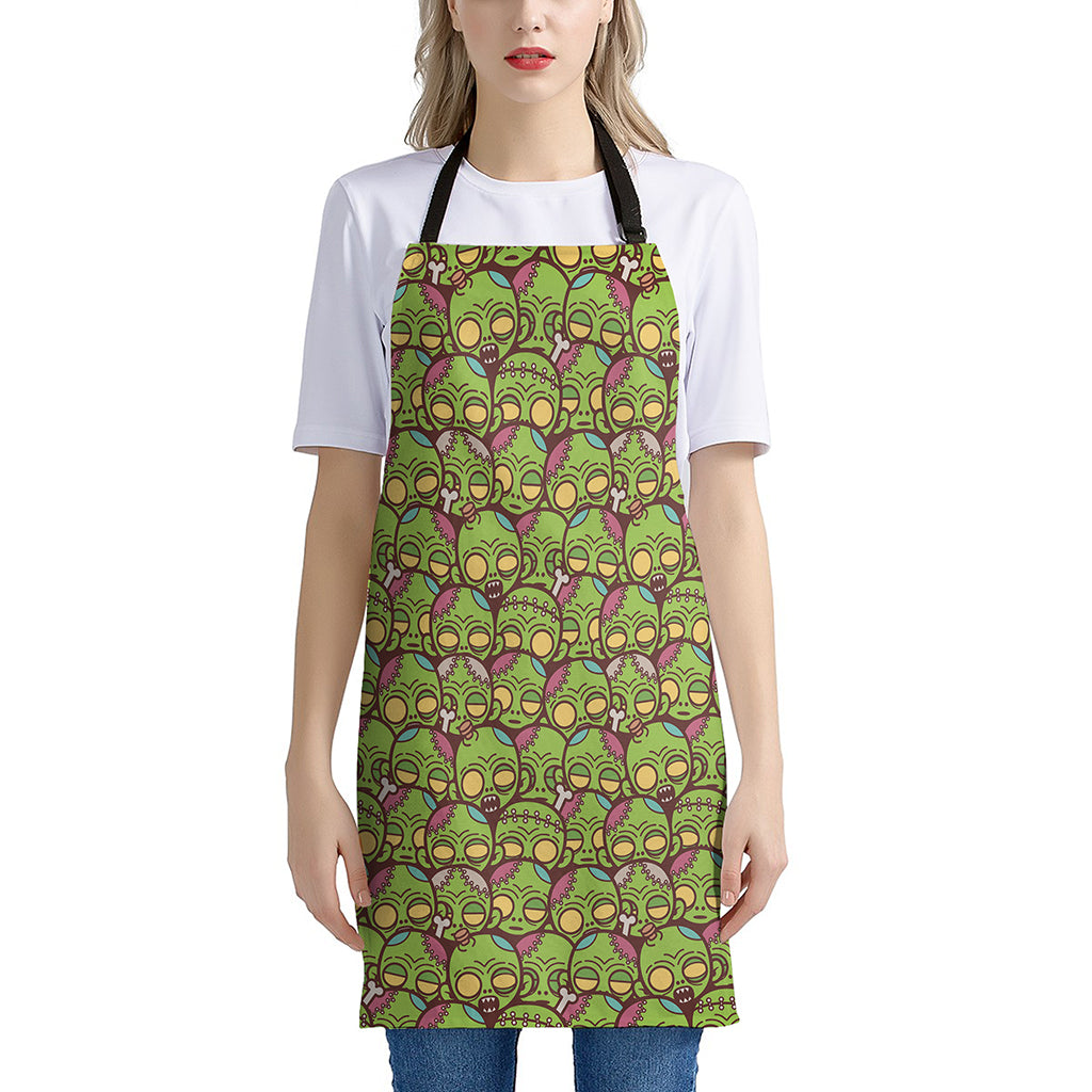 Cute Zombie Pattern Print Apron
