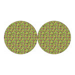 Cute Zombie Pattern Print Car Coasters