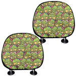 Cute Zombie Pattern Print Car Headrest Covers