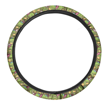 Cute Zombie Pattern Print Car Steering Wheel Cover