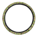 Cute Zombie Pattern Print Car Steering Wheel Cover