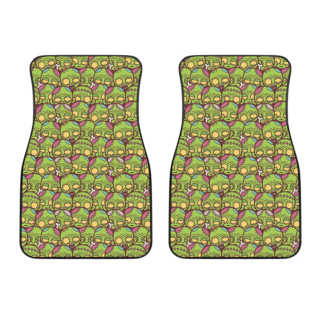Cute Zombie Pattern Print Front Car Floor Mats
