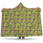 Cute Zombie Pattern Print Hooded Blanket