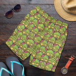 Cute Zombie Pattern Print Men's Shorts