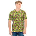 Cute Zombie Pattern Print Men's T-Shirt