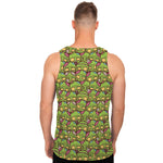 Cute Zombie Pattern Print Men's Tank Top