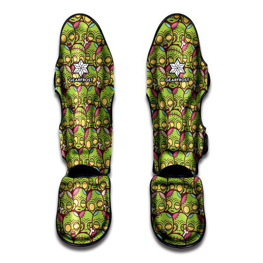 Cute Zombie Pattern Print Muay Thai Shin Guard