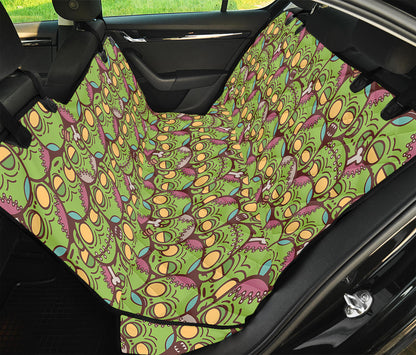 Cute Zombie Pattern Print Pet Car Back Seat Cover