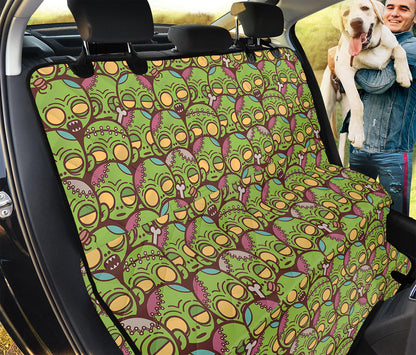 Cute Zombie Pattern Print Pet Car Back Seat Cover