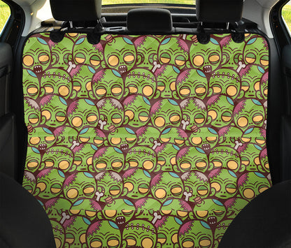 Cute Zombie Pattern Print Pet Car Back Seat Cover