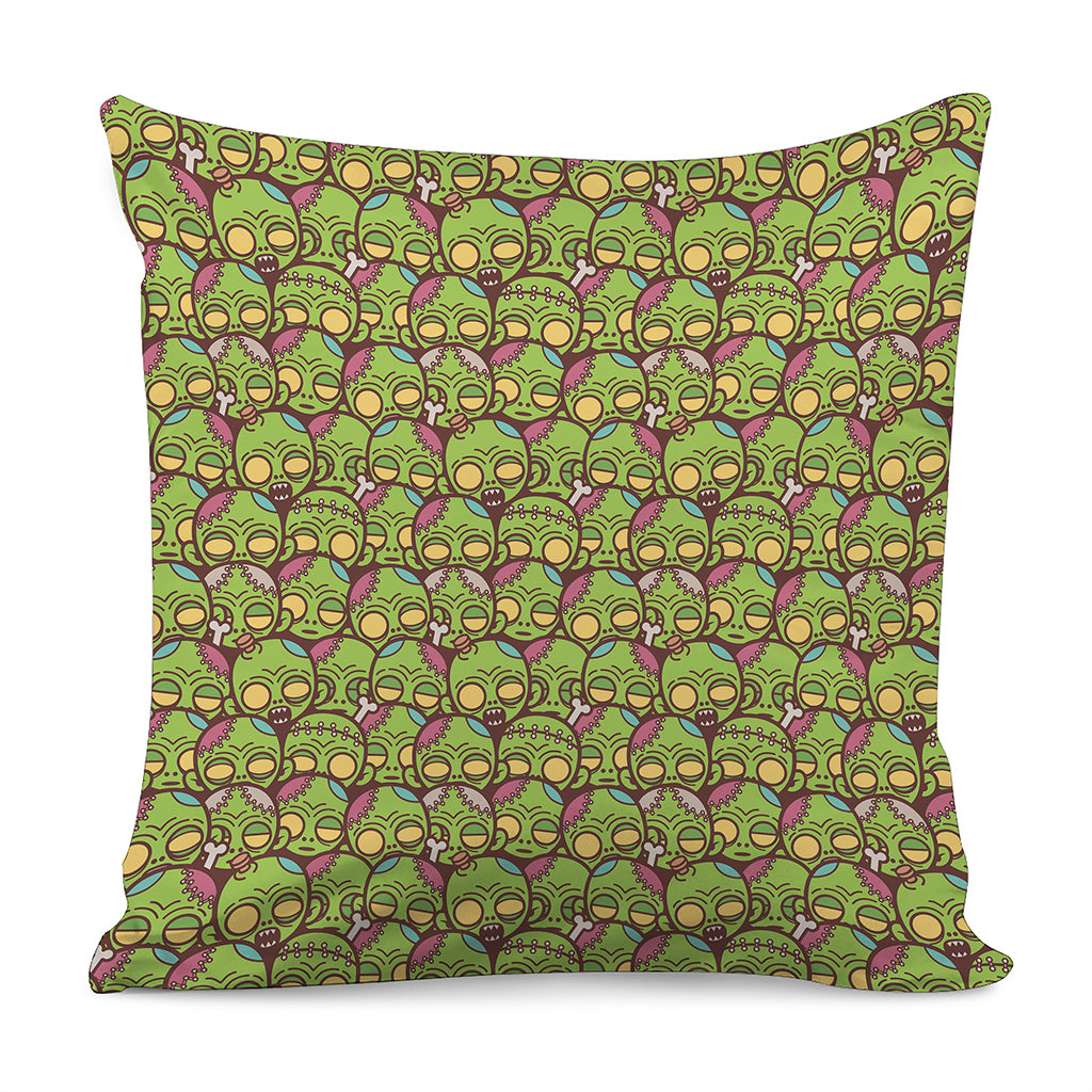 Cute Zombie Pattern Print Pillow Cover