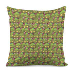 Cute Zombie Pattern Print Pillow Cover