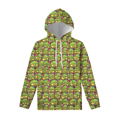 Cute Zombie Pattern Print Pullover Hoodie