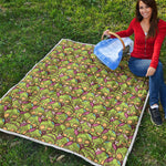 Cute Zombie Pattern Print Quilt