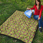 Cute Zombie Pattern Print Quilt