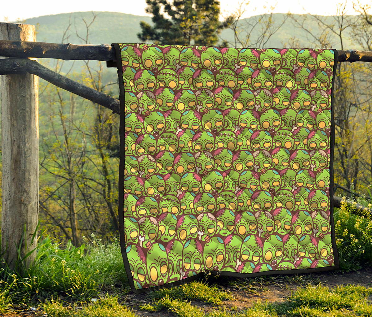Cute Zombie Pattern Print Quilt