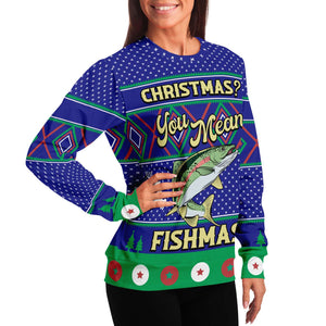 Christmas You Mean Fishmas Ugly Christmas Sweater