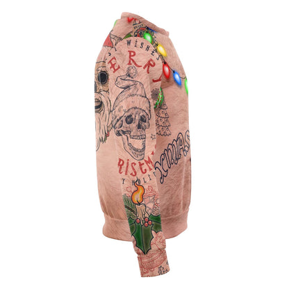 Sexy Xmas Life Tattoo Christmas Crewneck Sweatshirt