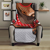 Dachshund With Red Sunglasses Print Armchair Protector