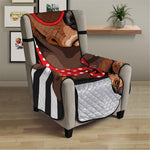 Dachshund With Red Sunglasses Print Armchair Protector