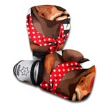 Dachshund With Red Sunglasses Print Boxing Gloves