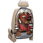 Dachshund With Red Sunglasses Print Car Seat Organizers