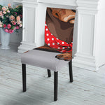 Dachshund With Red Sunglasses Print Dining Chair Slipcover