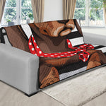 Dachshund With Red Sunglasses Print Futon Protector